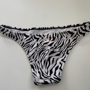 Victorias Secret Zebra Bikini Bottoms M